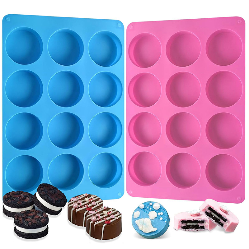 Soap Making Fragrance - Runde Silikonformen mit 12 Hohlräumen, Zylinderförmige
