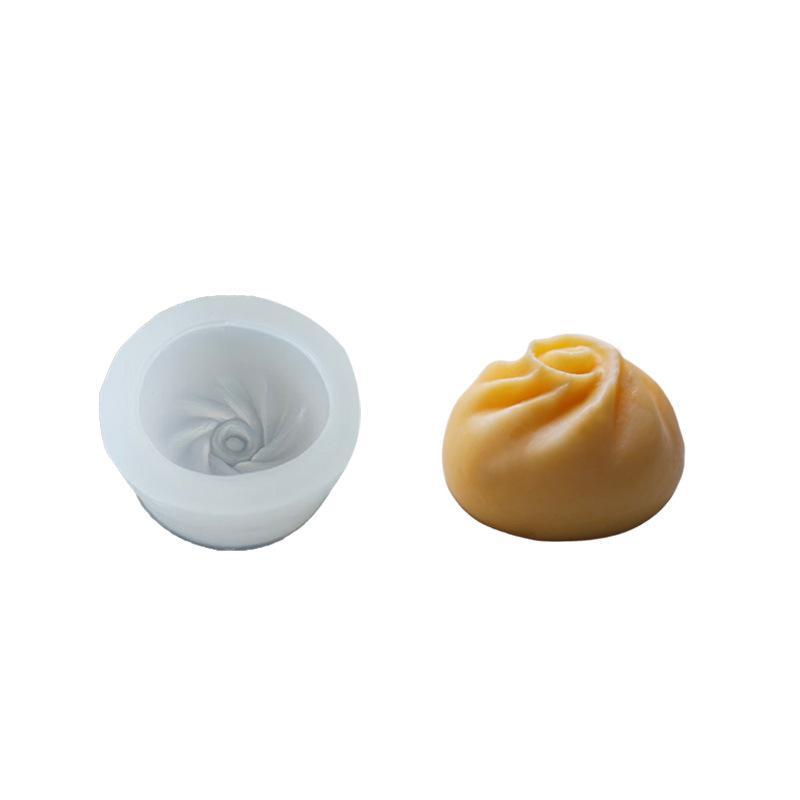 Soap Making Home - 3D Niedliche Knödel-Baozi-Silikonform, leicht zu entformen,