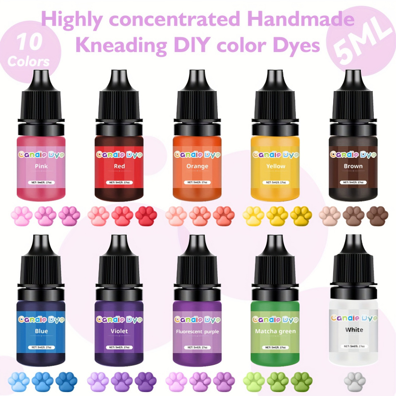 Soap Making Game - Squishy-Farbe, 5 ml/Flasche, 10 mehrere Farboptionen