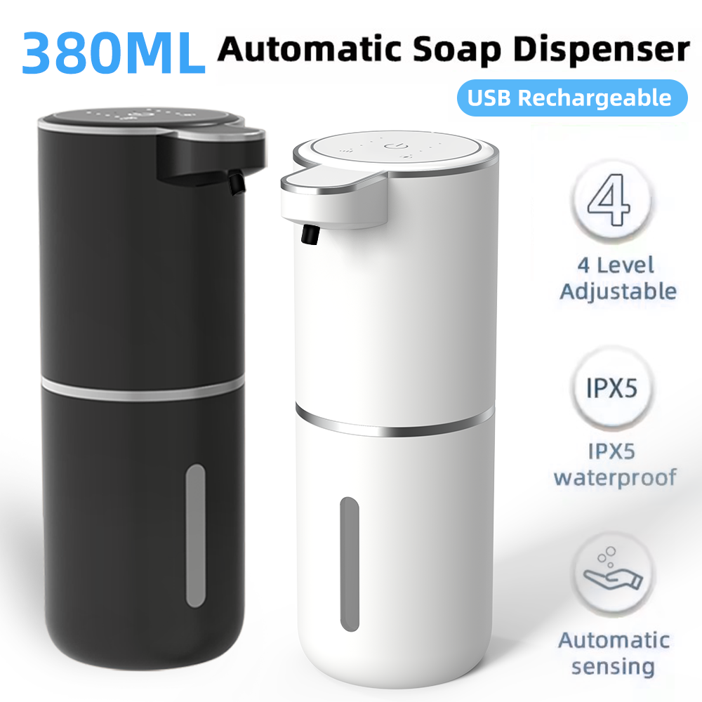 Soap Making Lab - 380 ml berührungsloser IPX5 wasserdichter 4-Gang-einstellbarer