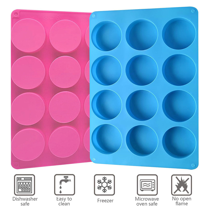Runde Silikonformen mit 12 Hoh – Soap Making Fragrance Bewertung und Preis