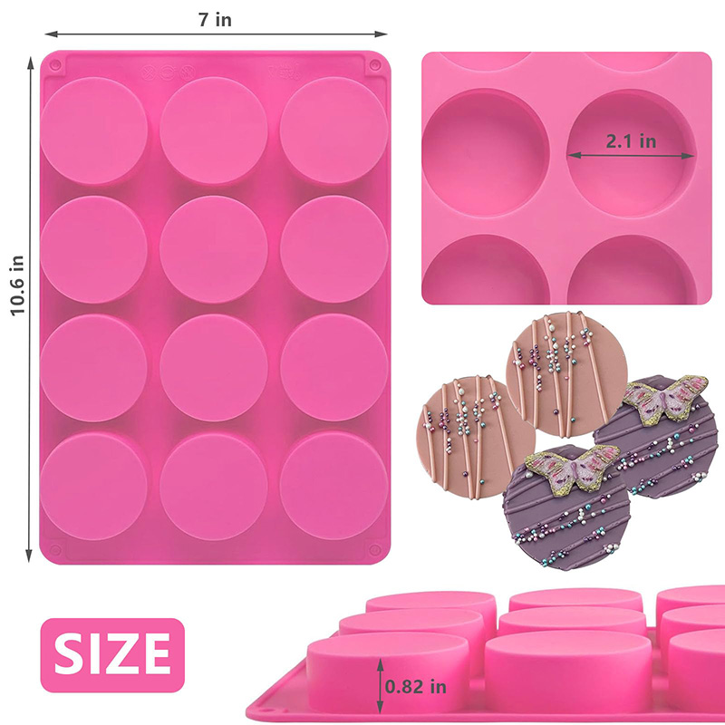 Runde Silikonformen mit 12 Hoh – Soap Making Fragrance Bewertung und Preis