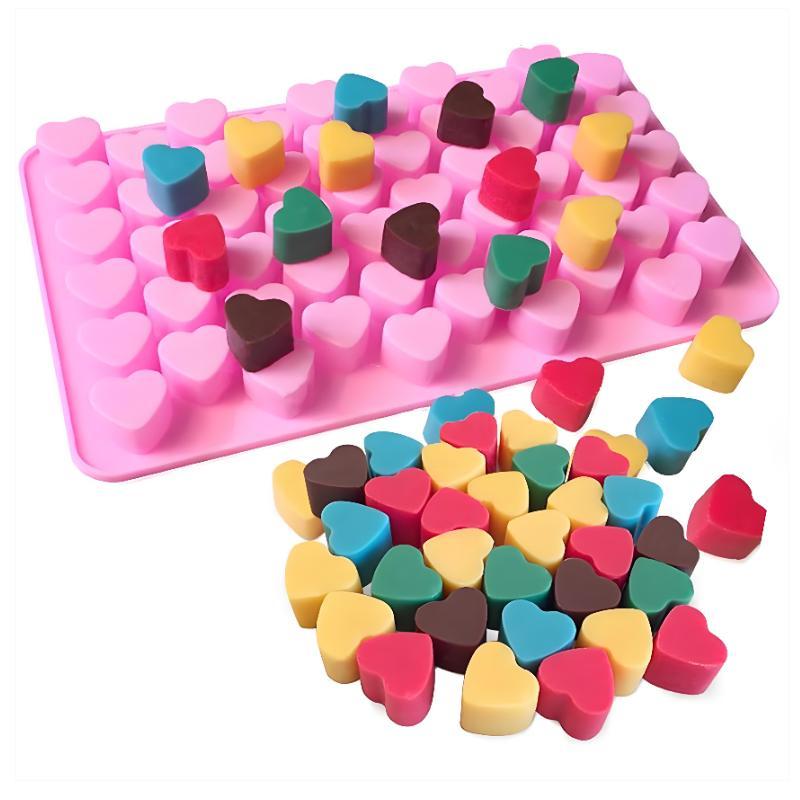 55-Gitter-Herz-Silikon-Kuchenf – Melt Pour Soap Base Bewertung und Preis