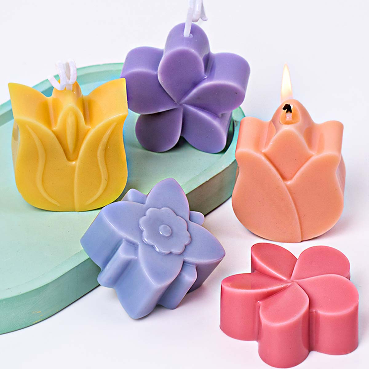 Blumenform Silikon Kerzenform  – Soap Making Home Bewertung und Preis