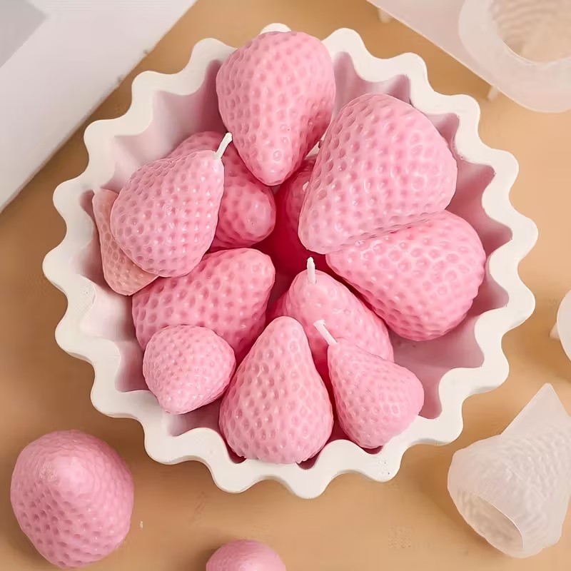 Erdbeer-Silikonform für DIY Ar – Melt Pour Soap Base Bewertung und Preis