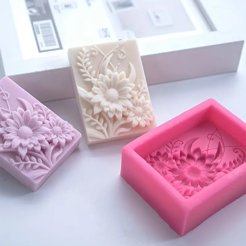 3D Blume Quadrat Seife Silikon – Soap Making Chemical Bewertung und Preis