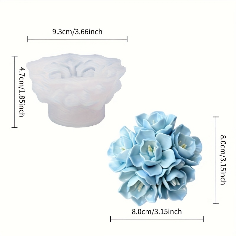 1 Silikonform für Hortensienke – Melt Pour Soap Base Bewertung und Preis