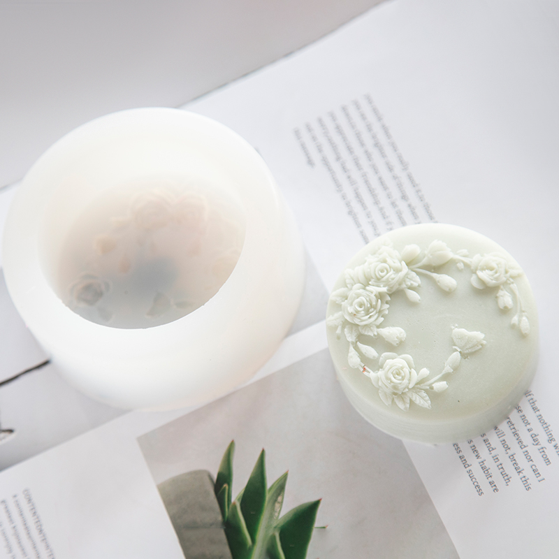 Runde Form Rose Blume handgema – Soap Making Chemical Bewertung und Preis