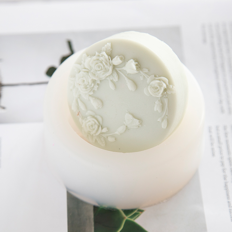 Runde Form Rose Blume handgema – Soap Making Chemical Bewertung und Preis